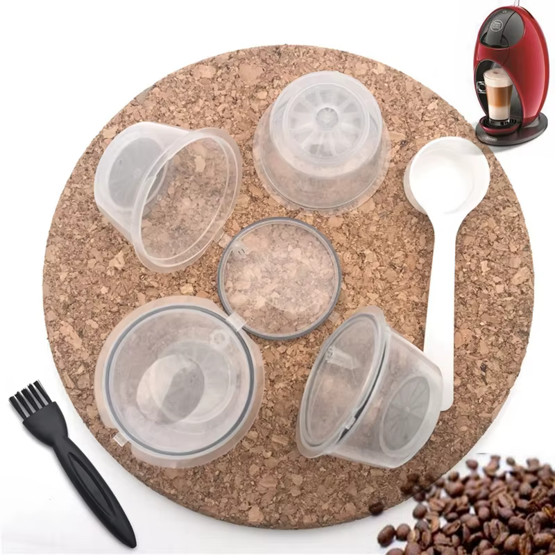 Capsules de café réutilisables pour Machine Nescafe Dolce Gusto, Kit de tasses filtrantes rechargeab