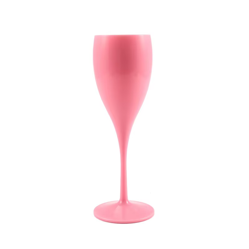 Flûtes à Champagne en Plastique, Verres à Vin, Lavable au Lave-Vaisselle, Blanc, pour Restaurant, Bi