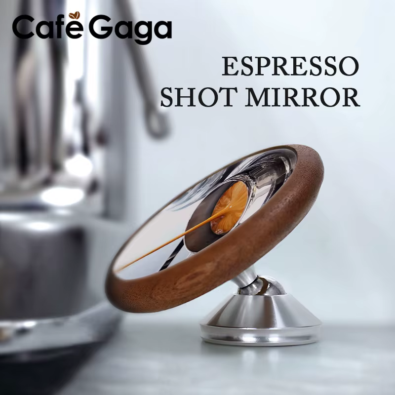 Miroir de tir d'extraction d'espresso, surveillance magnétique, porte-filtre sans fond, lentille d'o