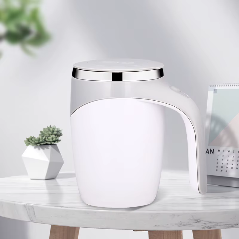 Tasse magnétique rotative électrique en acier inoxydable, tasse à café portable aste, arrête automat