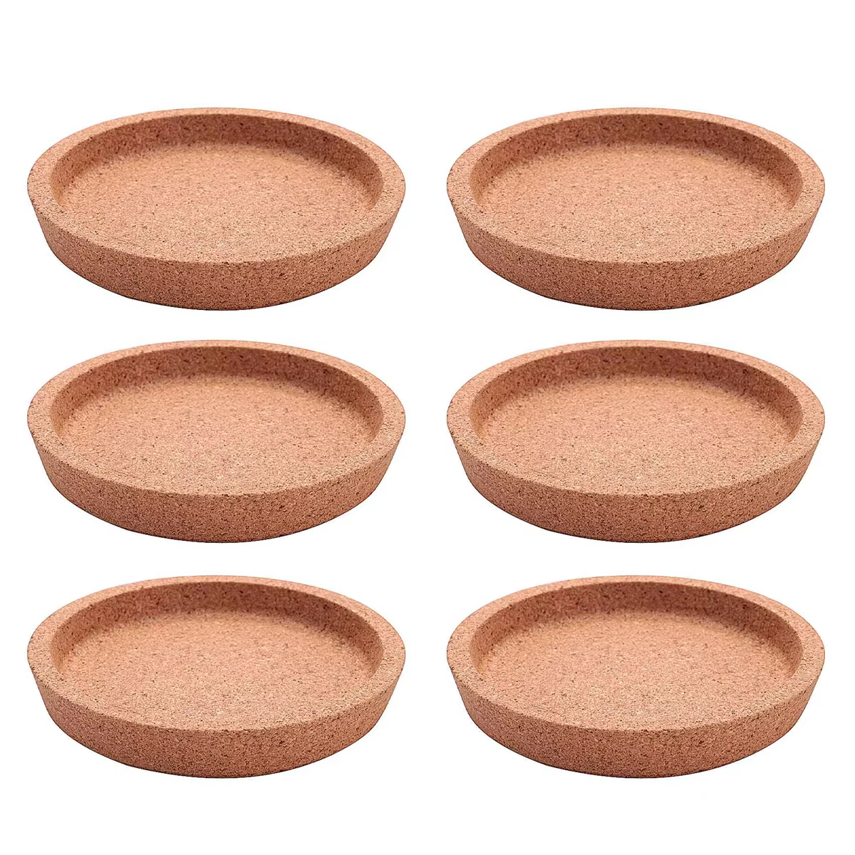 Cowijk-Paquet de 6 tasses rondes en liège, 4 pouces, absorbant la chaleur, pour la plupart des types