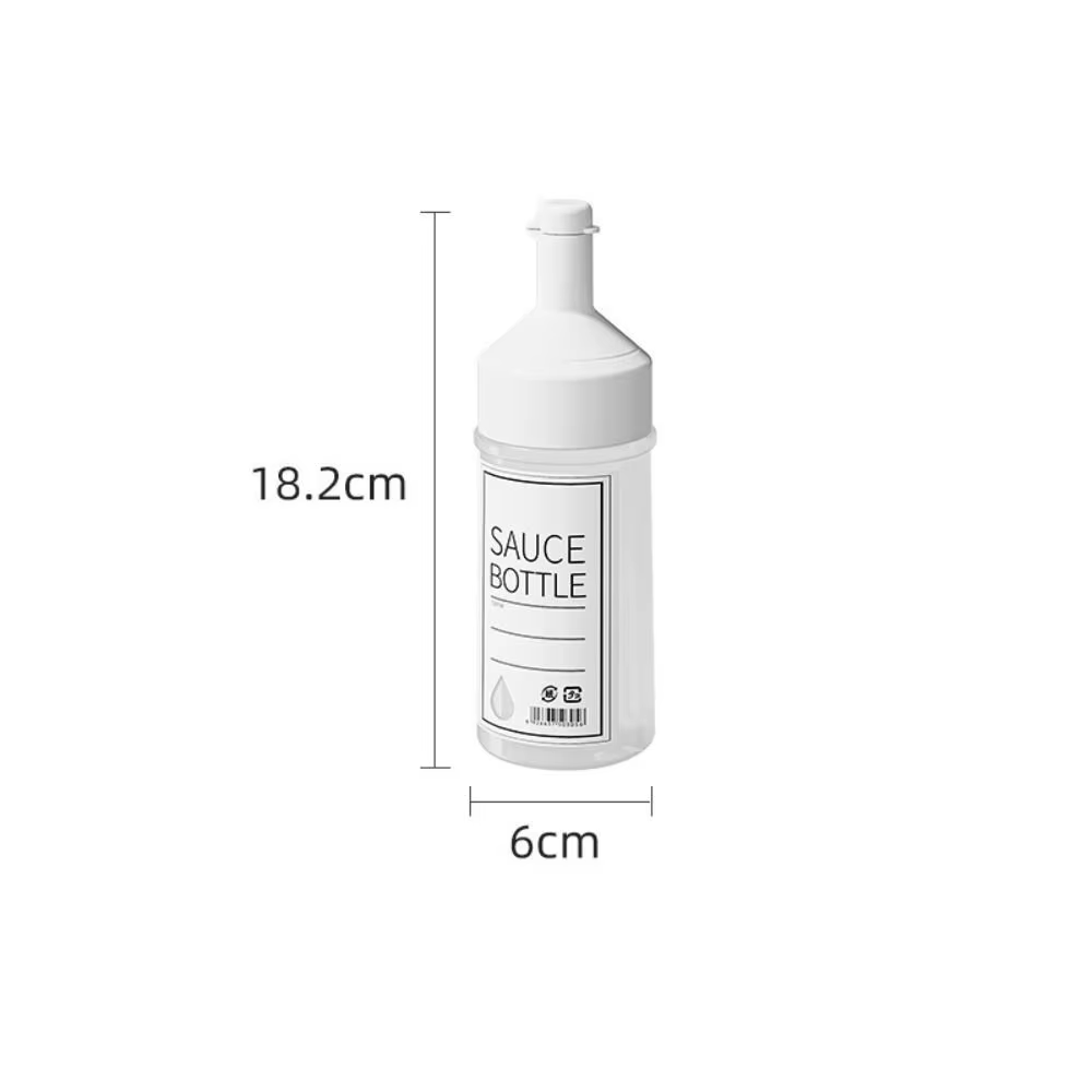 Bouteilles à presser pour condiments avec couvercles, Gadget de cuisine avec échelle, distributeur d