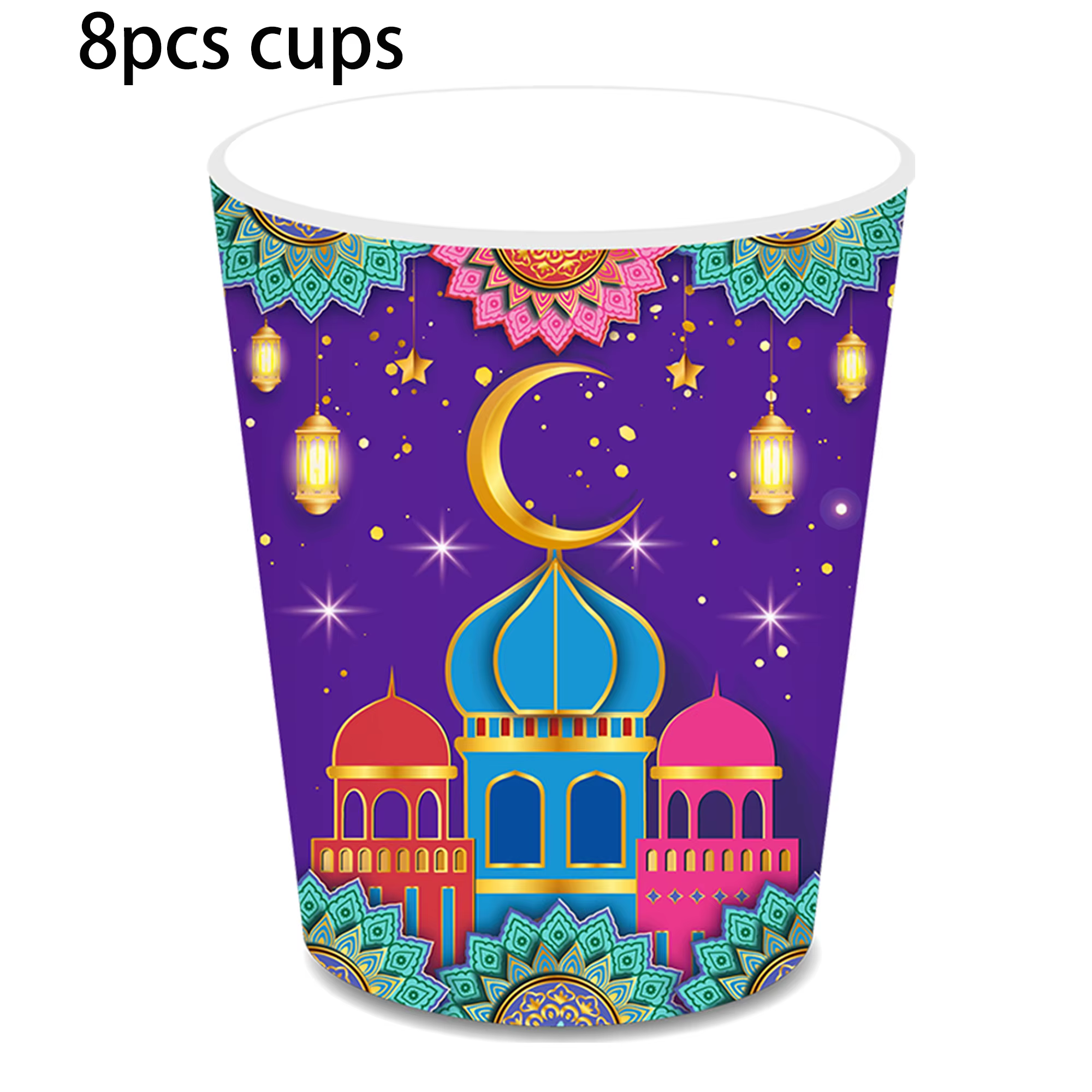 Eid Ramadan Mubarak fête vaisselle jetable ensembles islamique musulman Eid-ul-fitr lune étoile Fest
