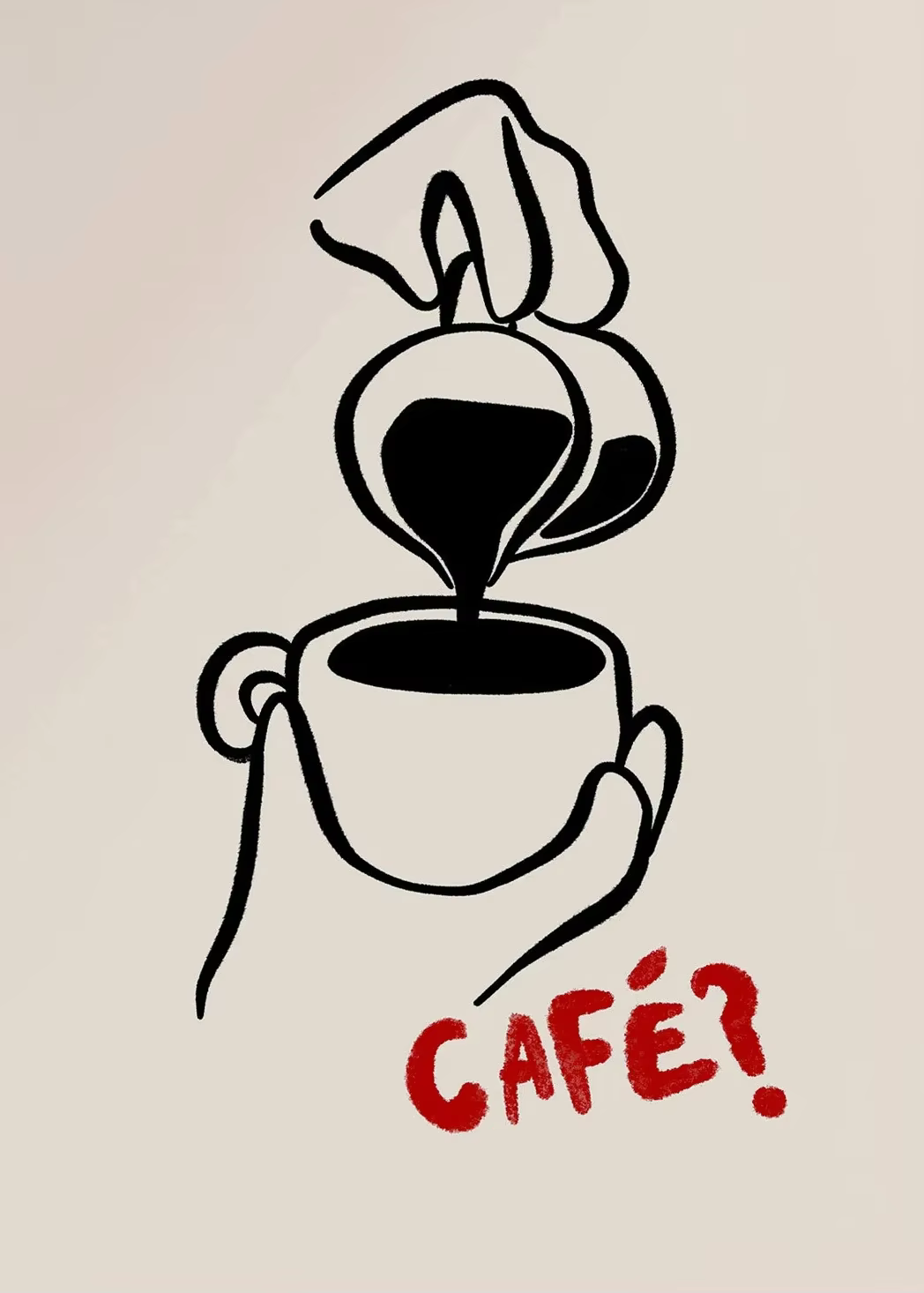 Tasses à café multicolores, affiche imprimée, illustration de matcha latte, esthétique de cuisine, a