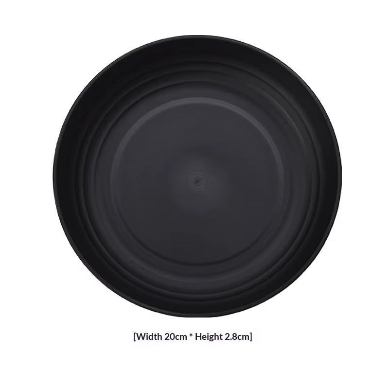 Assiettes rondes en plastique PP, une par paquet, adaptées aux pique-niques en plein air et au campi