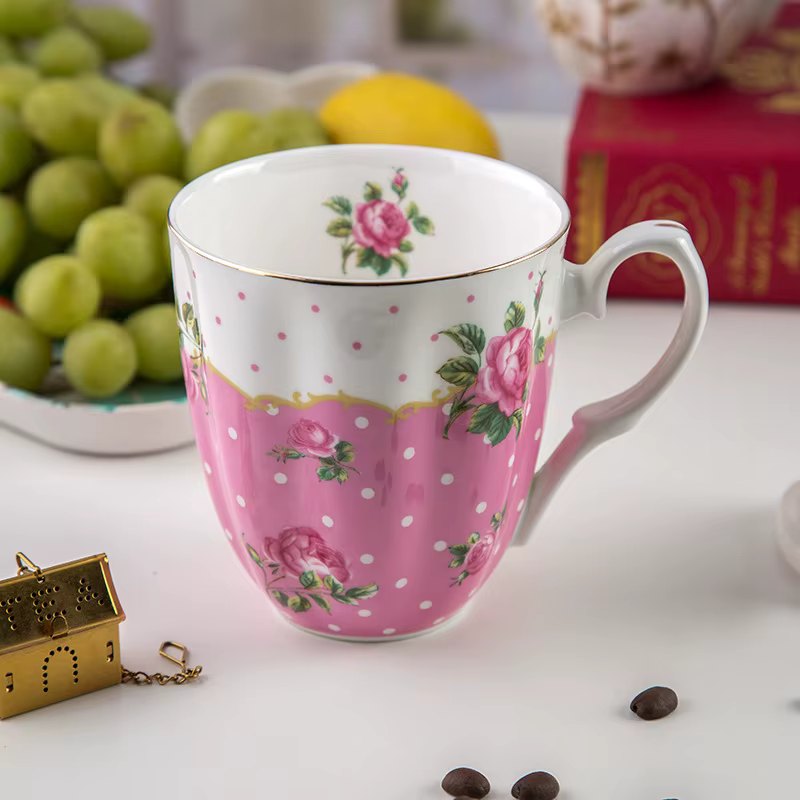 Tasse à thé en céramique Royal Sophia, ensemble de tasses en porcelaine avancée pour cadeau, café de