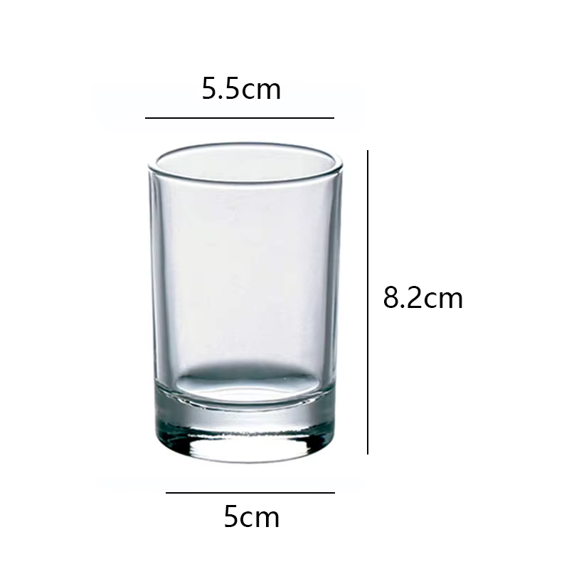 Verres à vin de 110ml/155ml/285ml, tasses à café à fond épais, bouteille d'eau lisse, verres droits,