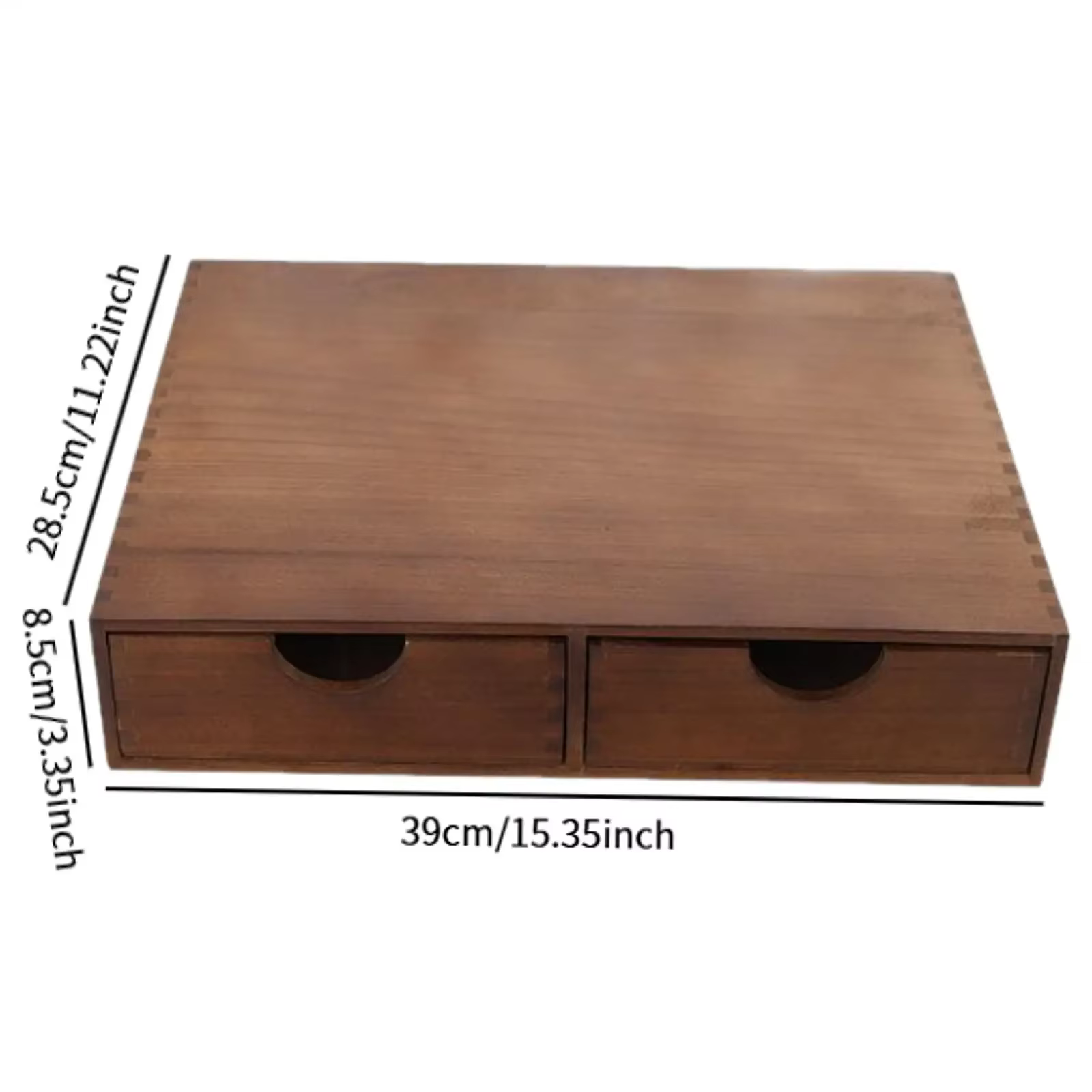 Tiroir de rangement pour capsules de café en bois, support de rangement à Double tiroir, Base de Mac