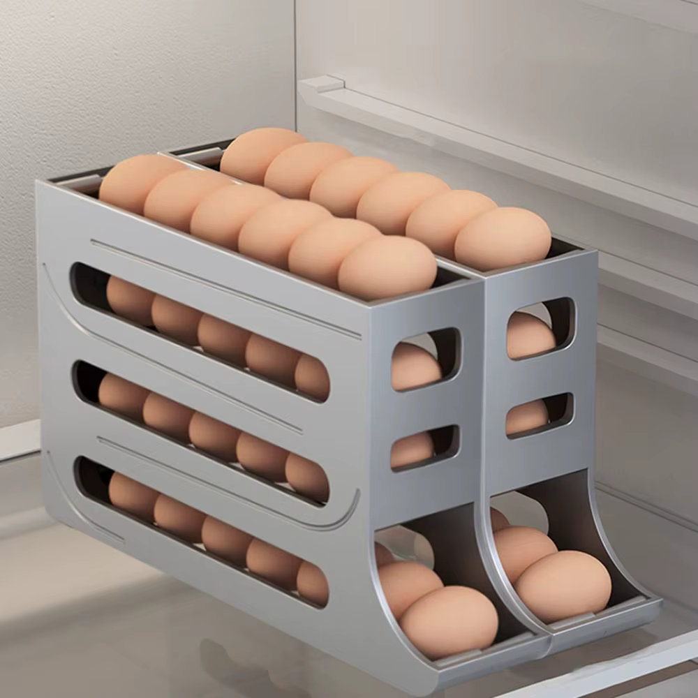 Boîte de Rangement d'emoufs pour Réfrigérateur, Pratique, 30 Grilles, en Plastique, Défilement exist
