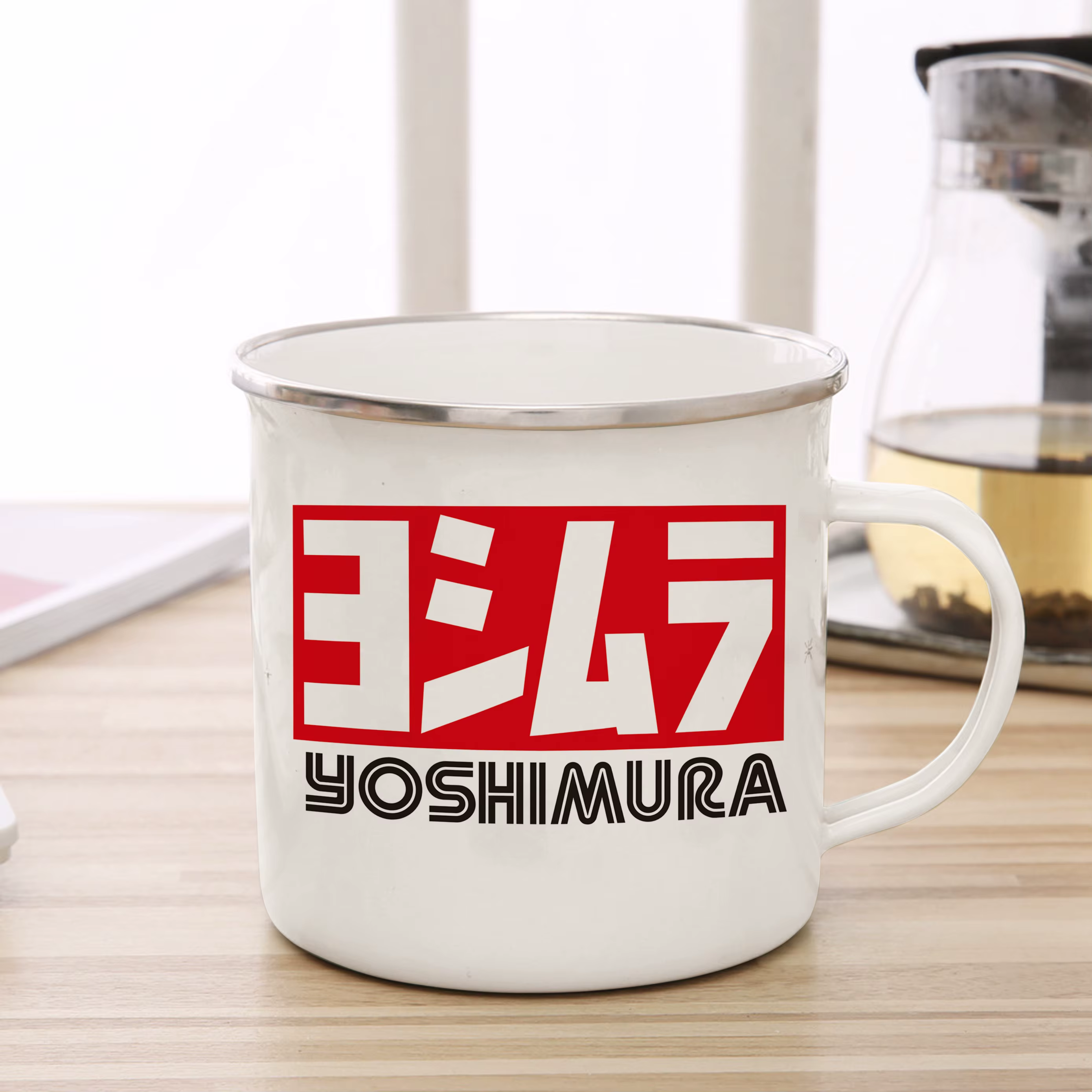 Tasse en émail Yoshimura du Japon, tasse à café, tasse à thé, tasse à lait, camping, fans, cadeau co