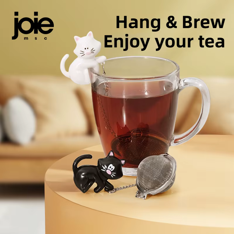 Joie infuseur à thé créatif sécurité sachet de thé filtre forme de chat mignon passoire à thé pour t