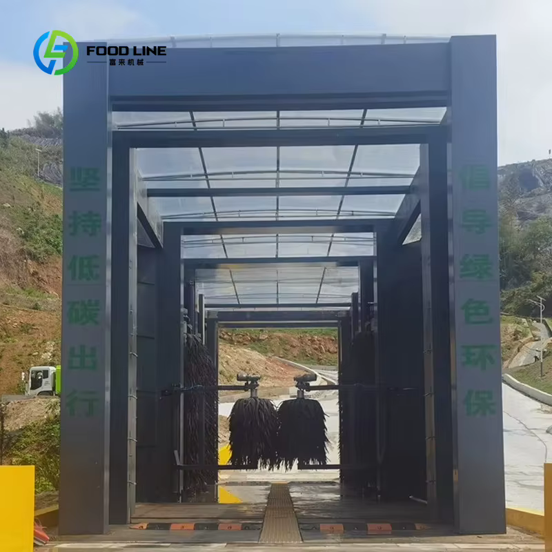 Machine de lavage de voitures de type tunnel à grande vitesse personnalisée, adaptée à tous les modè