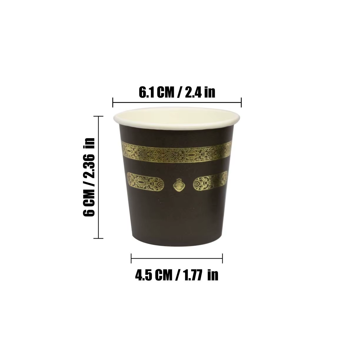 Vaisselle jetable pour fête musulmane, 10 pièces, assiette en papier Umrah Mubarak, tasse, serviette