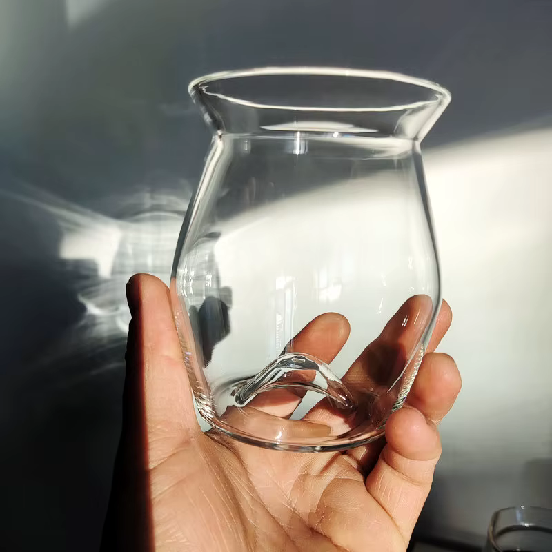 Tasse de dégustation de café en verre double usage, pour café infusé à la main, pour la dégustation