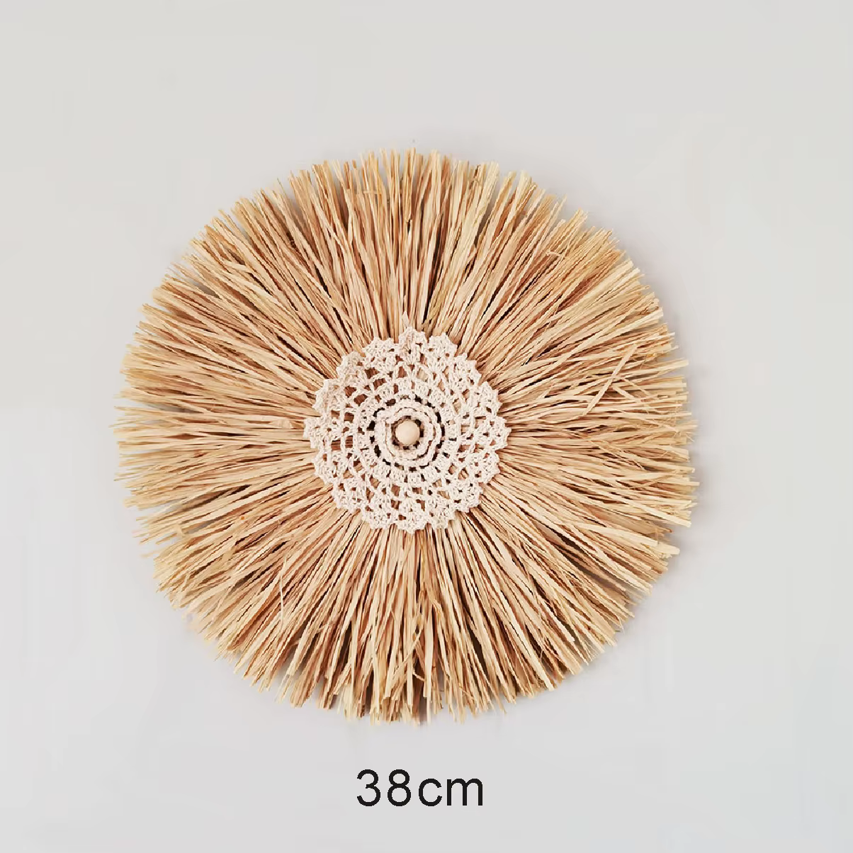 Assiette tissée d'algues de mer, assiette suspendue créative tissée en paille pour la maison, décora