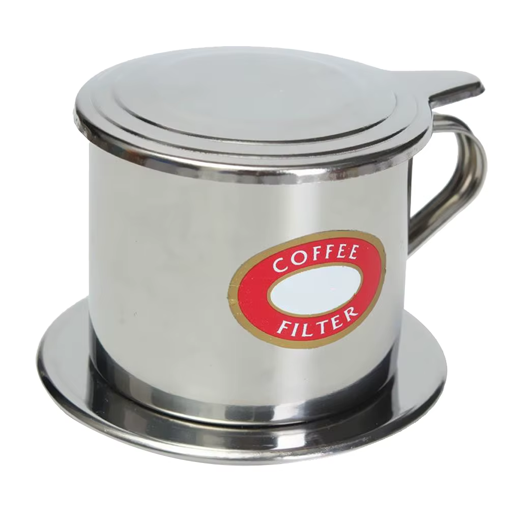 Ensemble de filtres à café vietnamiens en acier inoxydable, cafetière, ensemble d'infuseur à café, s