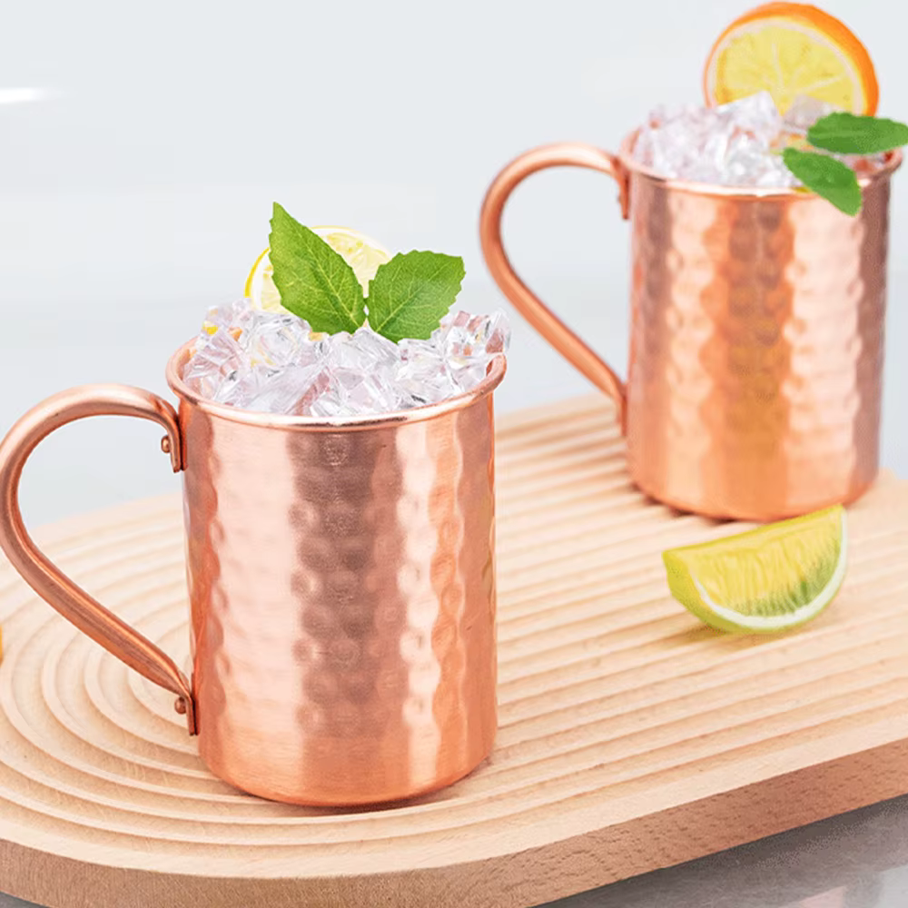Tasse mule de moscou en cuivre de 450ml, 1 pièce, tasses à bière durables en acier inoxydable, tasse