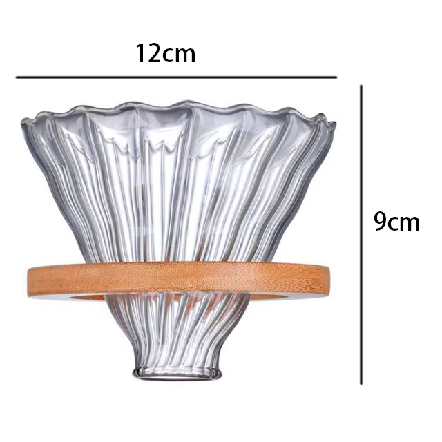 Cafetière en verre avec filtre, brassage goutte à goutte, cafetière chaude, bouilloire en forme de n