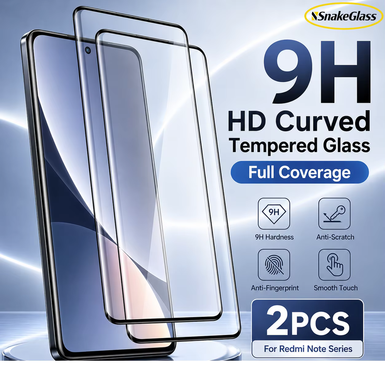 2 films de protection d'écran en verre trempé HD pour Redmi Note 15 Pro 4G/15 4G/15 Pro+/14 Pro+/14