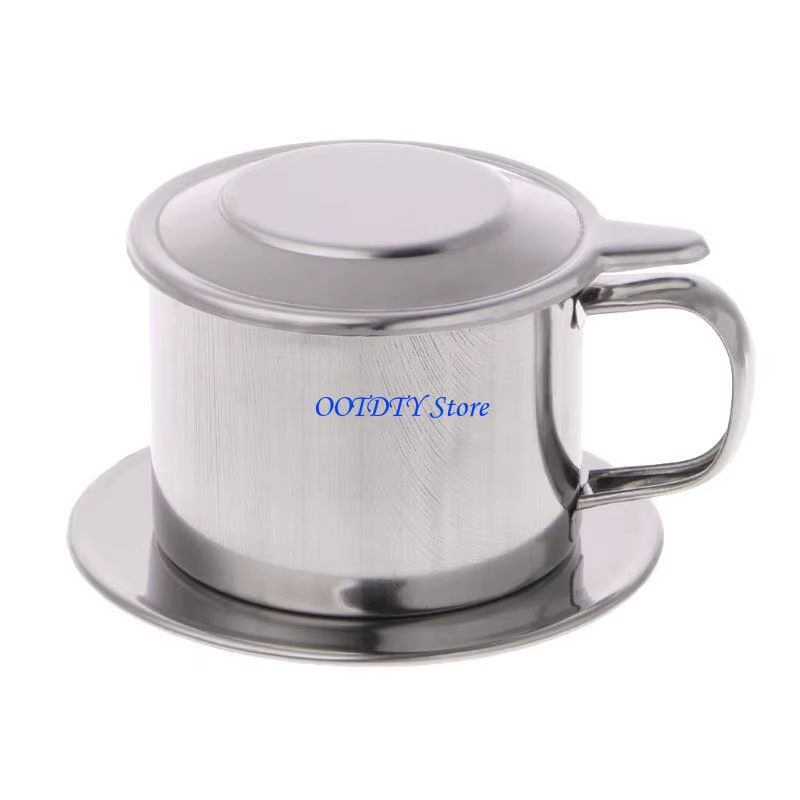 Filtre à café vietnamien 367A, en acier inoxydable, Pot, tasse à infuser, service délicieux
