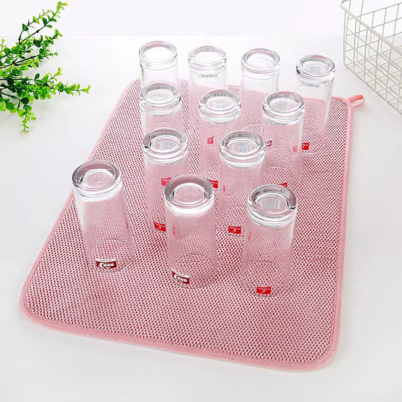 Tapis de séchage de vaisselle dans l'armoire, napperon de Table absorbant en microfibre, antidérapan