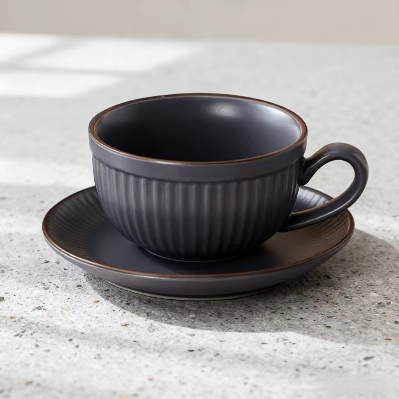 Tasse à café en céramique INS de haute qualité 250ml-300ml, tasse à latte, cappuccino, mocha, style 