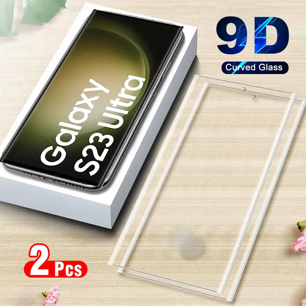 Protecteur d'écran en verre incurvé 9D, Samsung Galaxy S23 Ultra, S22, S21 Ultra, S23Ultra, S22Ultra