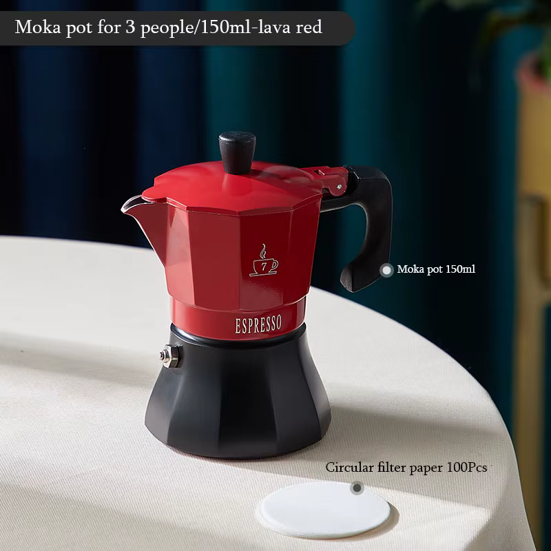 Cafetière Italienne Classique avec Poignée Vintage, Machine à Expresso, Pot Moka, Outils de Brassage