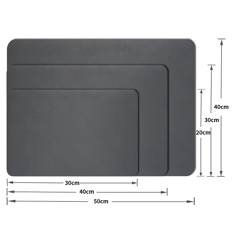 Grand tapis absorbant de cuisine Super absorbant, antidérapant, drenage de la vaisselle au café, séc