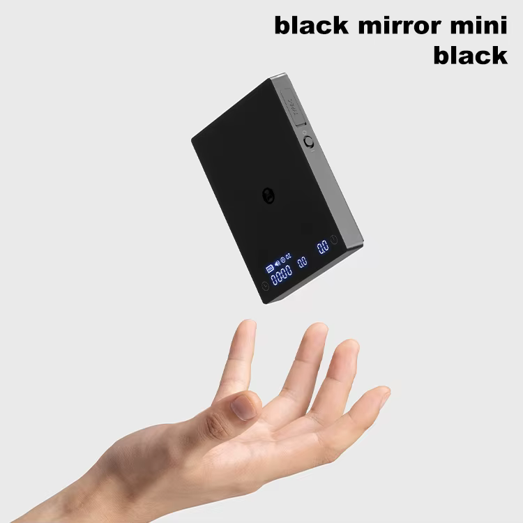 Balance TIMEMORE miroir noir Mini verser sur balance à expresso avec débit de brassage et coussin d'