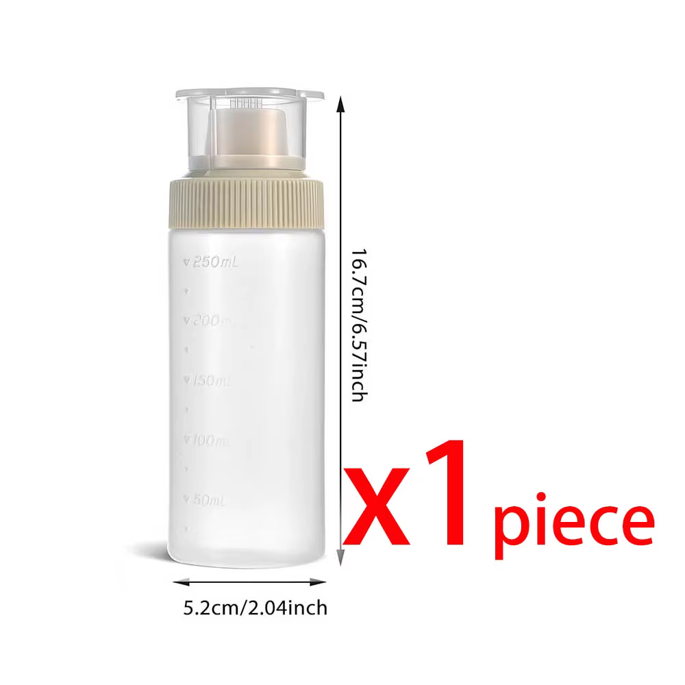 Distributeur de sirop pour gâteaux, bouteilles en plastique graduées simples de 250 ml pour le miel,