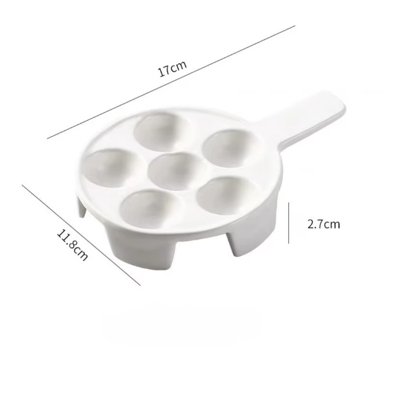 Assiette d'escargot cuite au four français, four à micro-ondes en céramique créatif, moule de cuisso