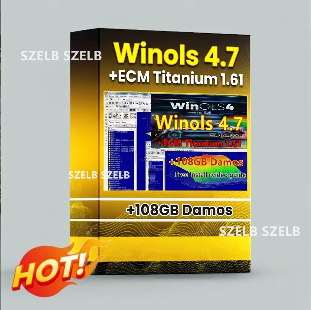 4 en 1 Winols 4.7 entièrement activé +108 Go Damos Windows 10 11 multilingue +ECM TITANIUM 1.61 + ou
