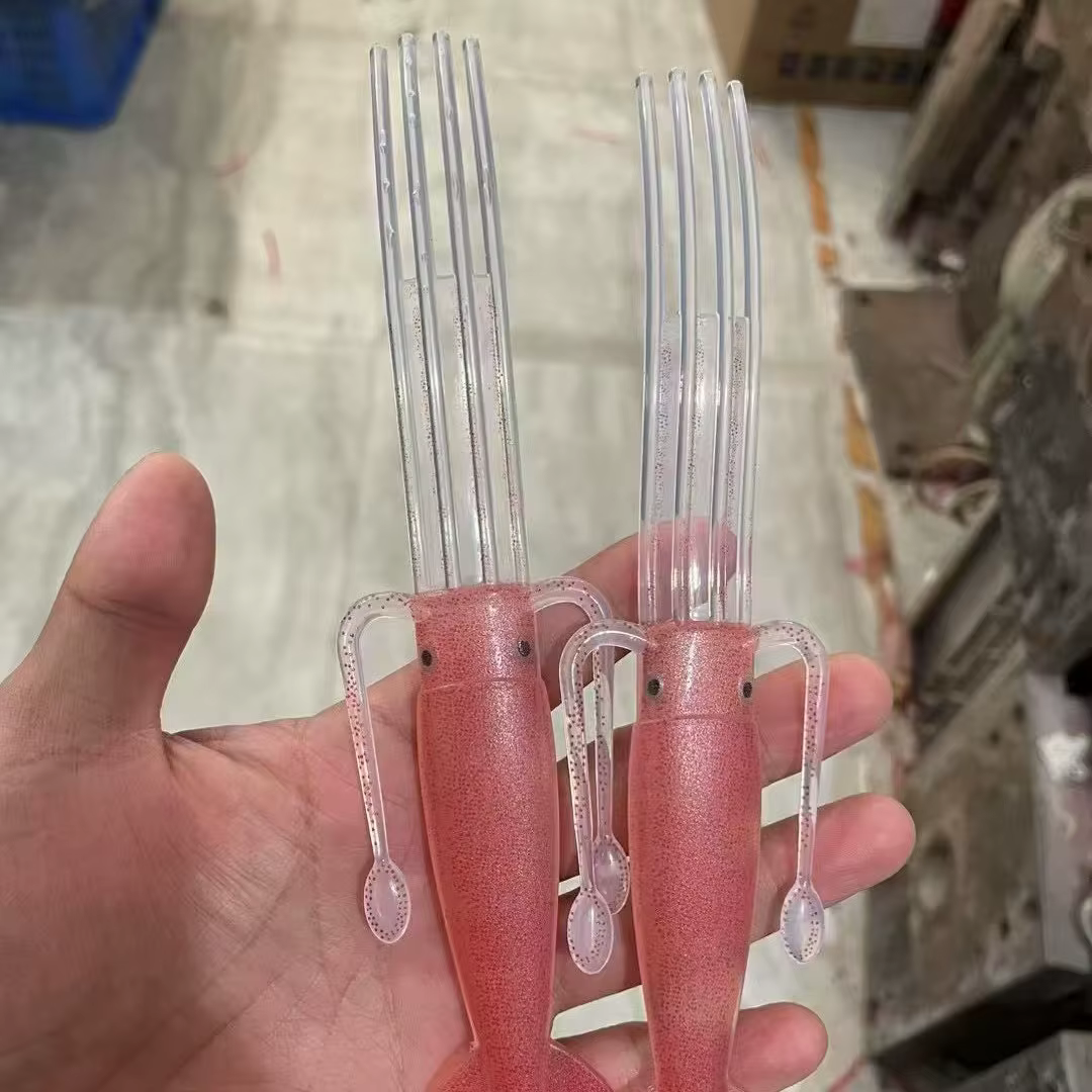 Fourchette amusante et créative Nissin poulpe et calmar la plus vendue, vaisselle de Simulation de n