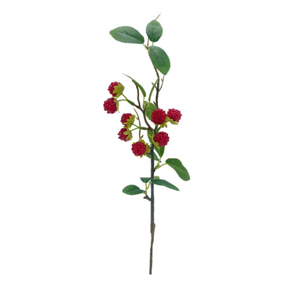 Plante artificielle de framboises rouges, accessoires de bricolage, branches de baies simulées, arra