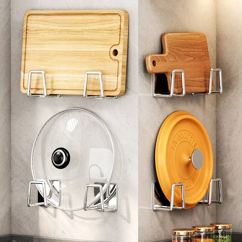 Porte-Éponge Auto-Adhésif en Acier Inoxydable pour Évier de Cuisine, Accessoire de vaccage,rangement