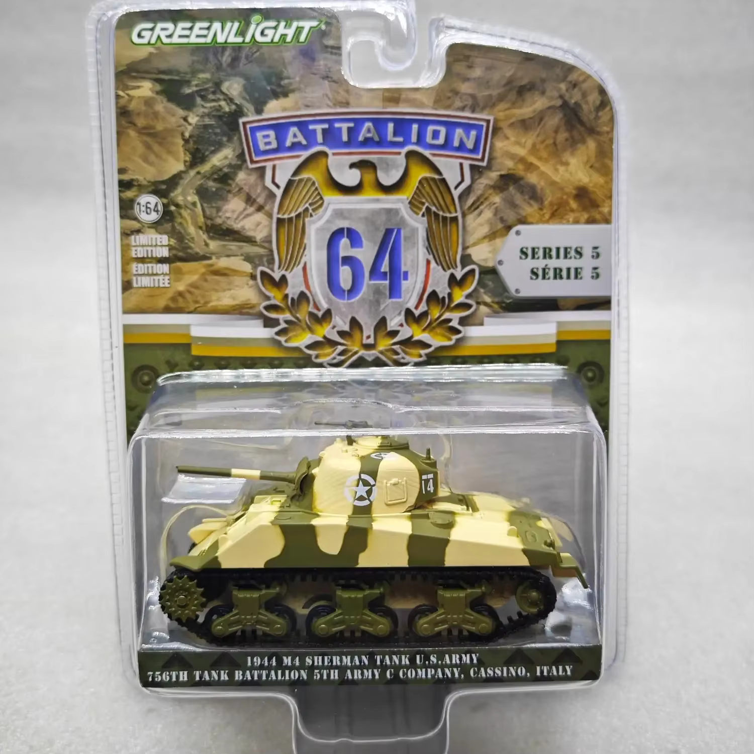 1: 64ème bataillon, 64e série, char Sherman 5-M4, 5ème corps de l'armée américaine, C-Company, modèl