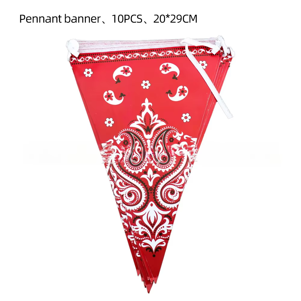 Ensemble de vaisselle jetable Western Cowboy : gobelets en papier, serviettes, nappes, décorations d