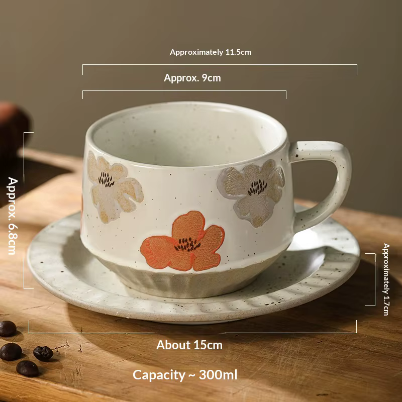 Tasse à café en céramique haut de gamme, style rétro créatif, pour la maison et les cafés, tasse exq