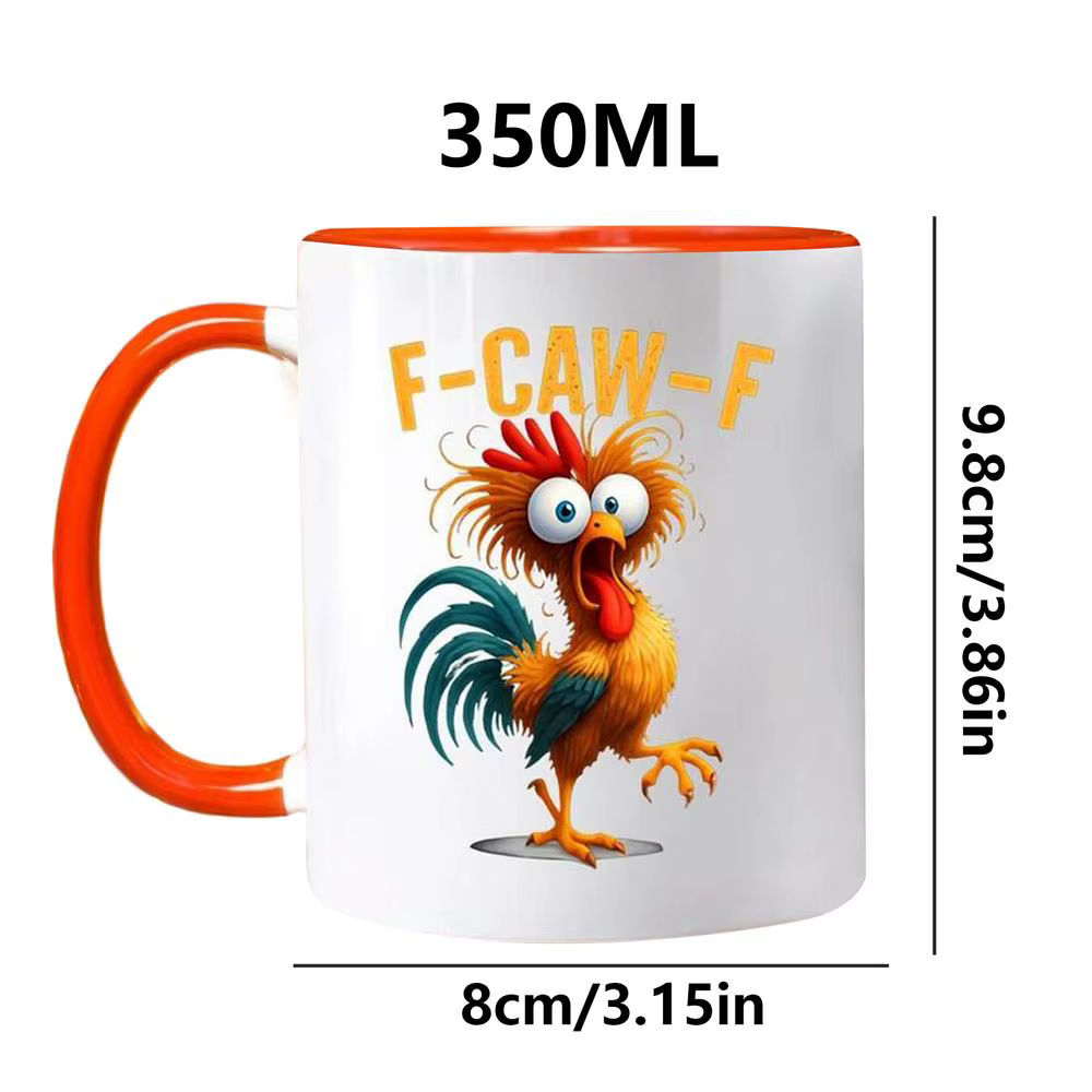 Tasse à café en céramique drôle f-caw-f poulet FCAWF tasse à café tasses ferme thème tasse Animal ta