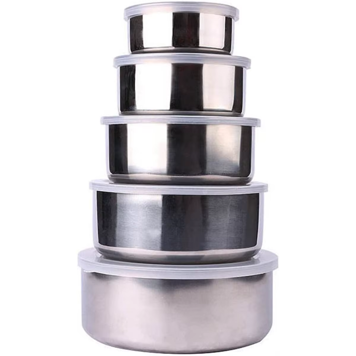 Ensemble de bols à mélanger pour salade, bassin à soupe polyvalent en acier inoxydable, 5 tailles, b