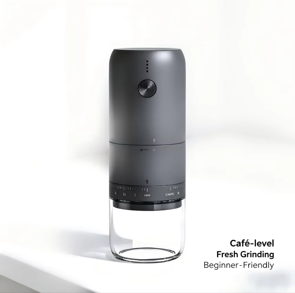 Nouveau moulin à café électrique USB portable, 40 vitesses réglables, rechargeable, mini machine à c