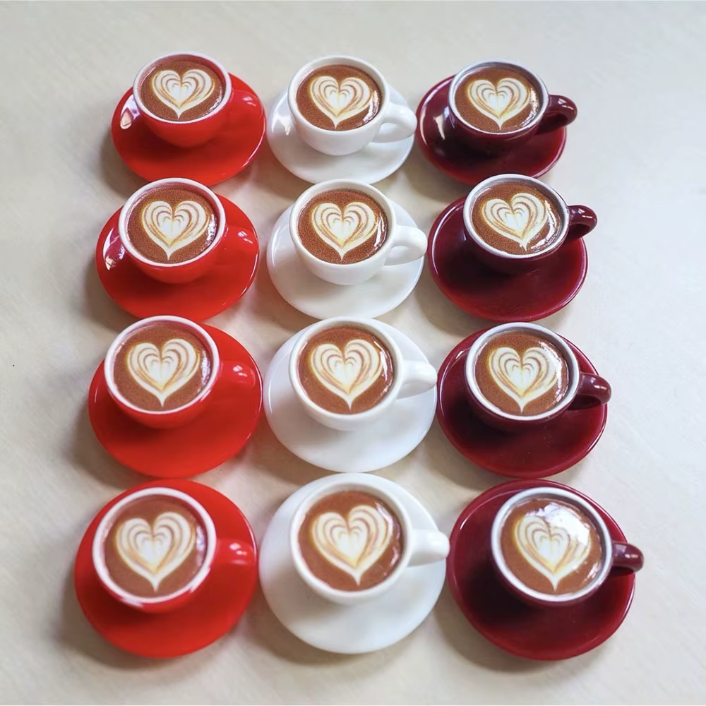 Ensemble de tasses à café, vaisselle Miniature, jardin féerique pour la maison, Micro paysage artisa