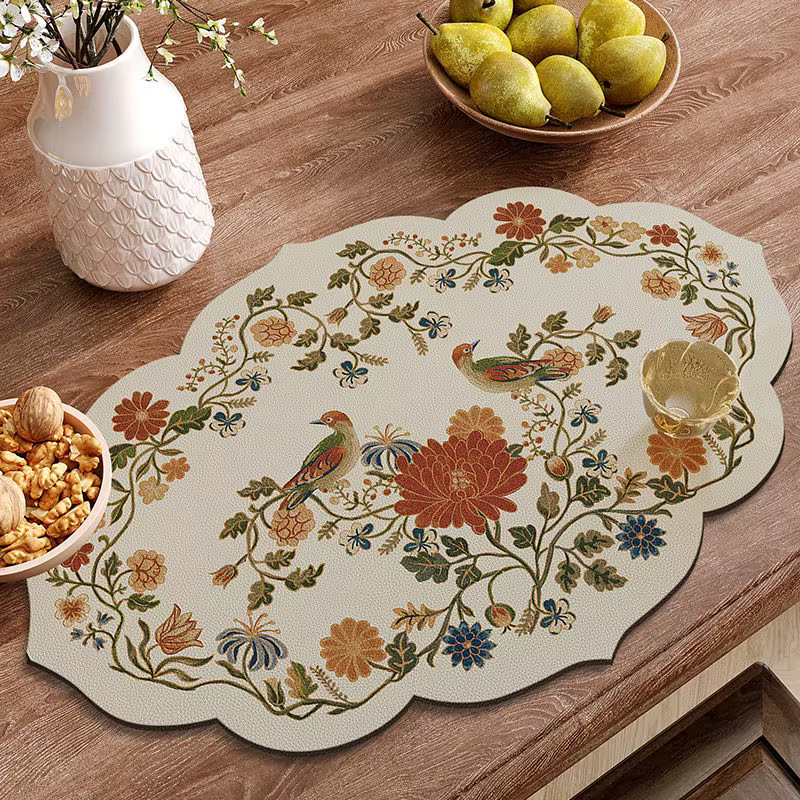 Set de Table en Silicone observateur et Luxueux, Étanche à l'Huile, Isolation Thermique, Sous-Hôtel,