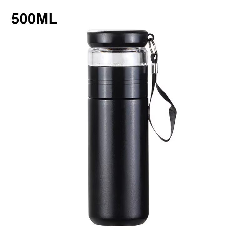 Tasse isotherme avec filtre, bouteille à thé en acier inoxydable, infuseur à thé, tasse sous vide av