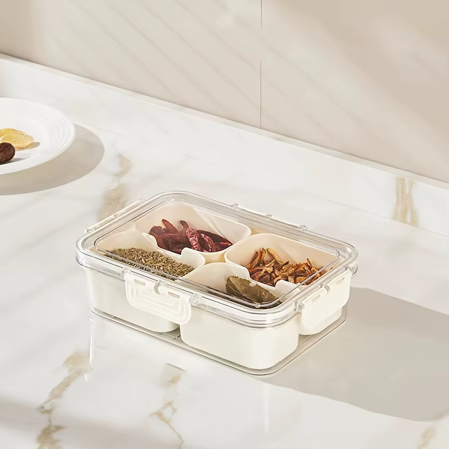 Assiette divisée avec couvercle, boîte de conservation des aliments, boîte à collation, boîte à coll