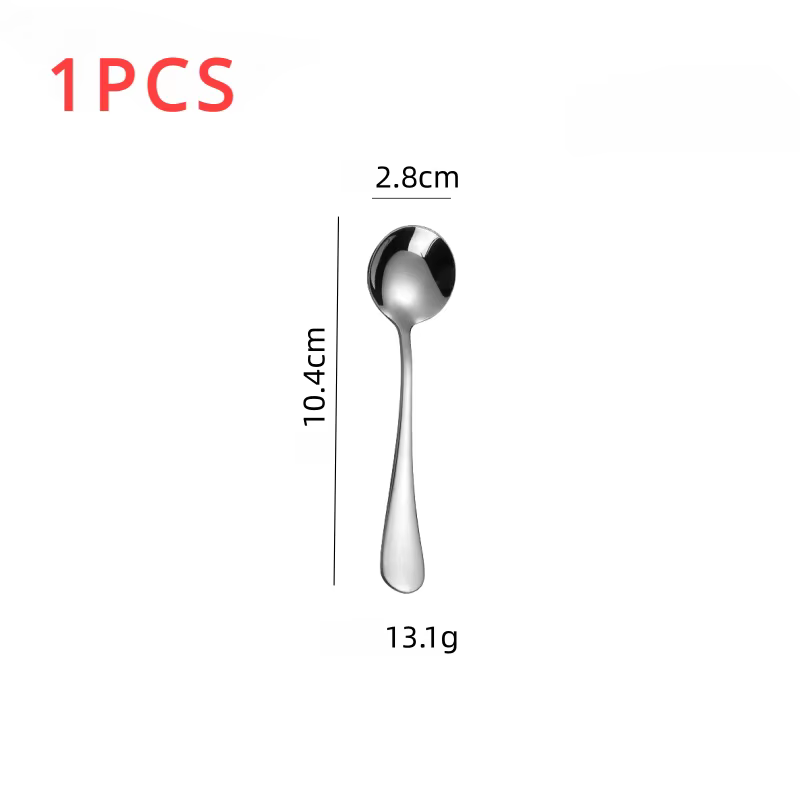 6 pièces de cuillère à expresso, mini cuillère à café en acier inoxydable de 4.7 pouces, cuillère à 