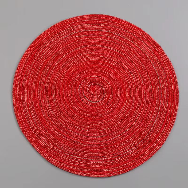 Ensemble de 2 sous-verres pour boissons, bière, café, dessous de verre en coton tissé 7 couleurs rés