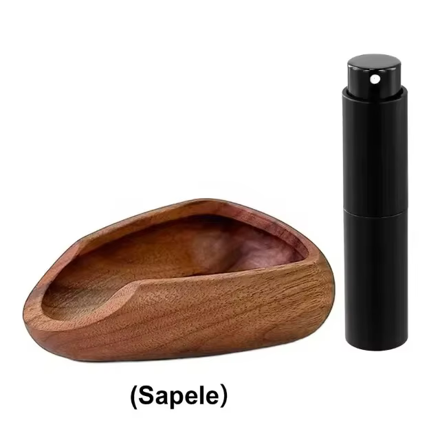 Tasse doseuse de grains de café en bois avec ensemble de flacons pulvérisateurs, accessoires pour ex