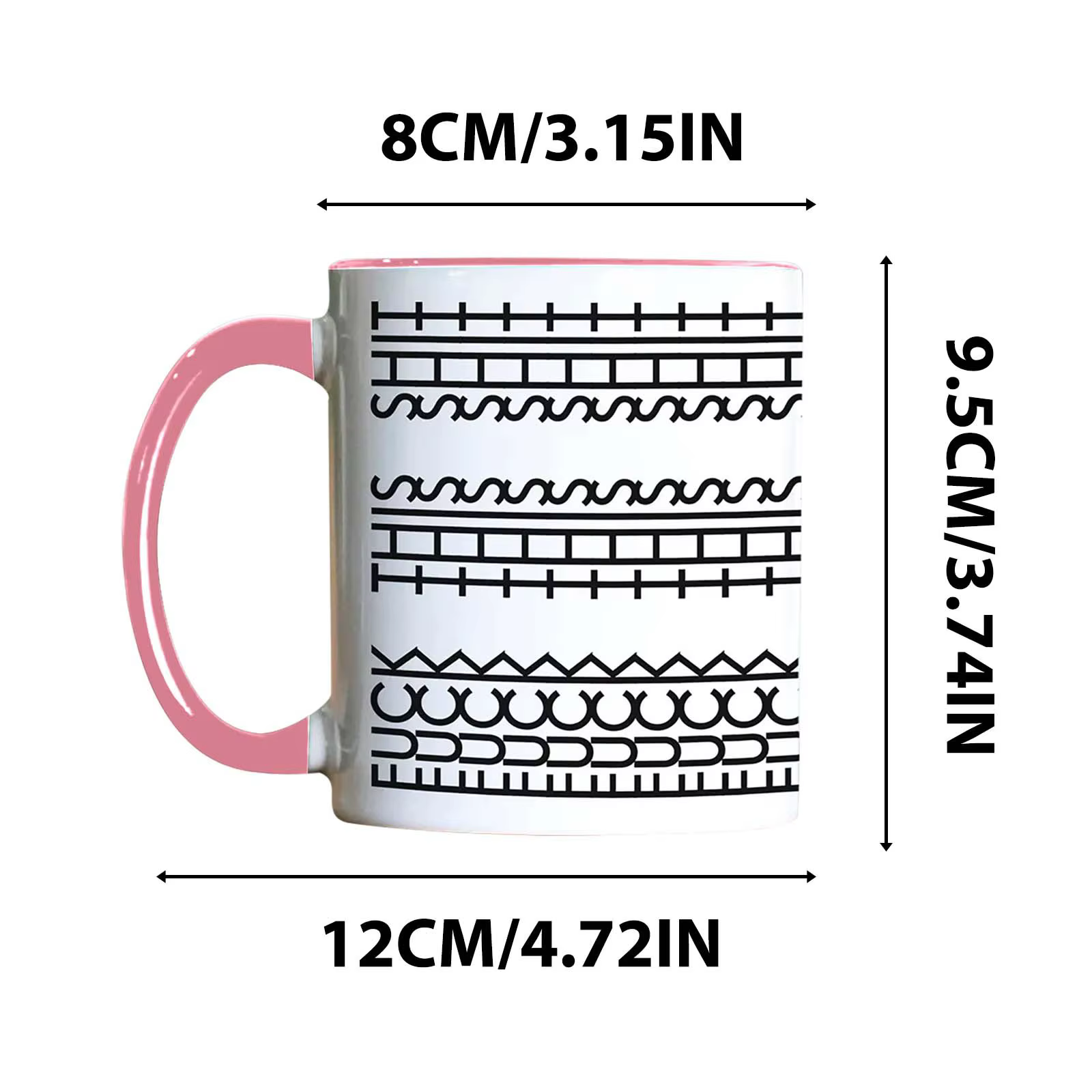 Tasse à café en céramique créative avec message secret intégré